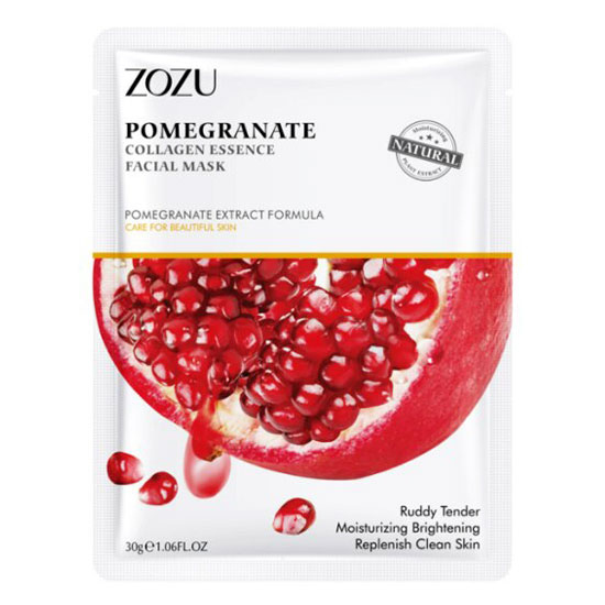 ماسک نقابی عصاره انار و کلاژن زوزو