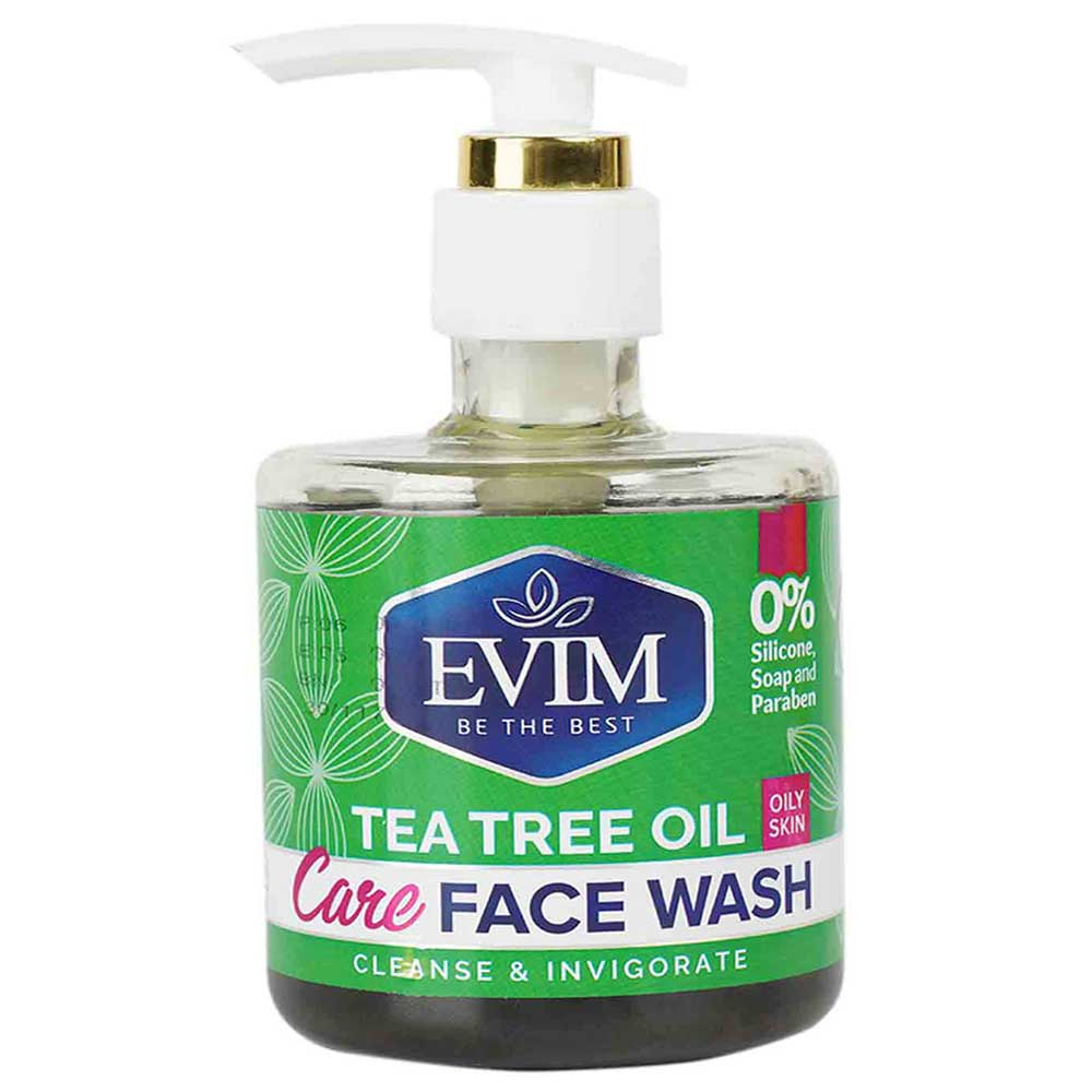 ژل شستشو صورت پوست چرب عصاره درخت چای ایویم 250ml