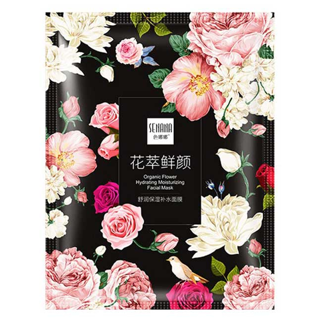 ماسک نقابی آبرسان عصاره گل های ارگانیک سنانا