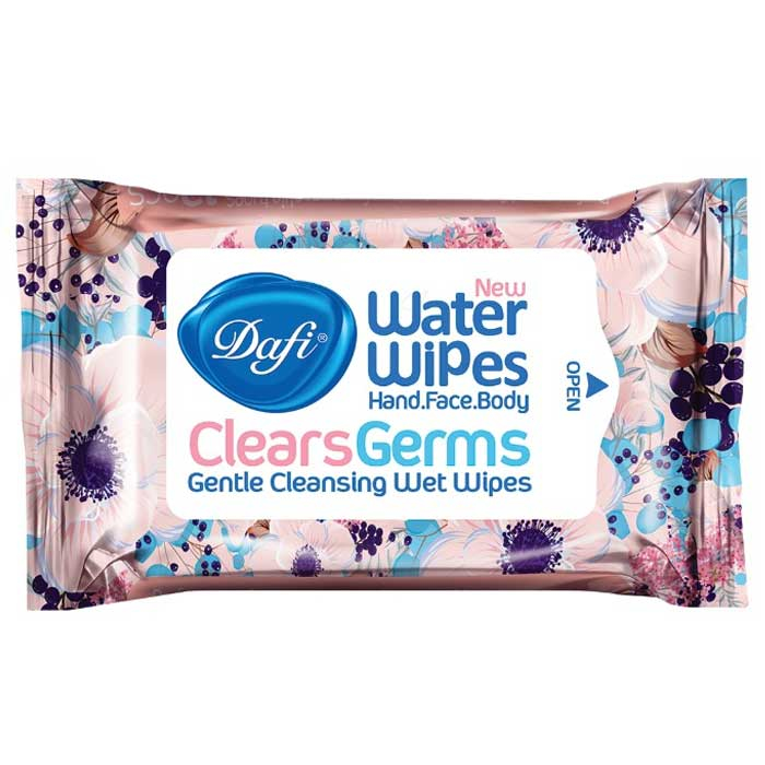 دستمال مرطوب 12عددی دافی پاک کننده دست و صورت 