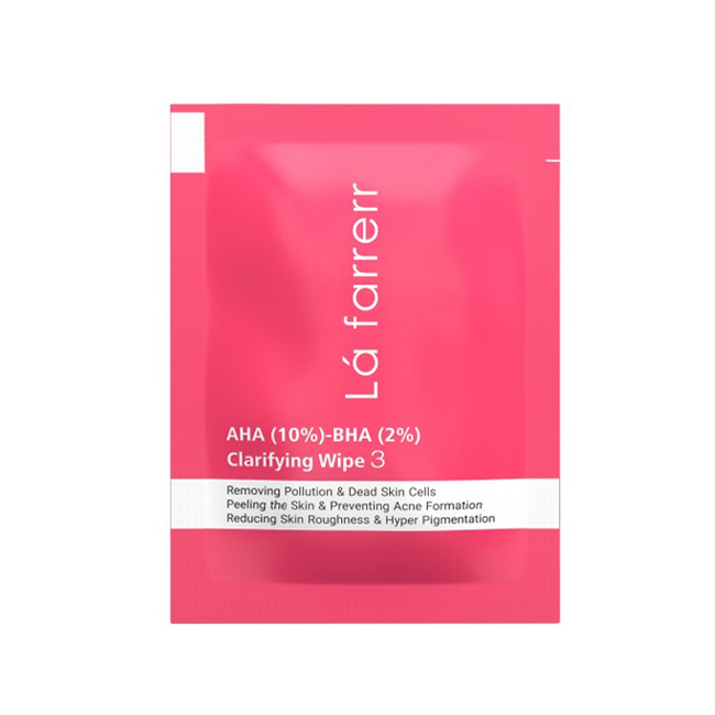 پد پاکسازی کننده و لایه بردار 10% AHA و 2% BHA لافارر بسته 30 عددی