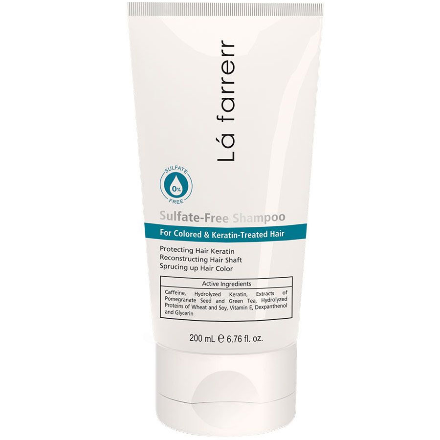 شامپو فاقد سولفات موهای رنگ شده و کراتینه لافارر 250ml