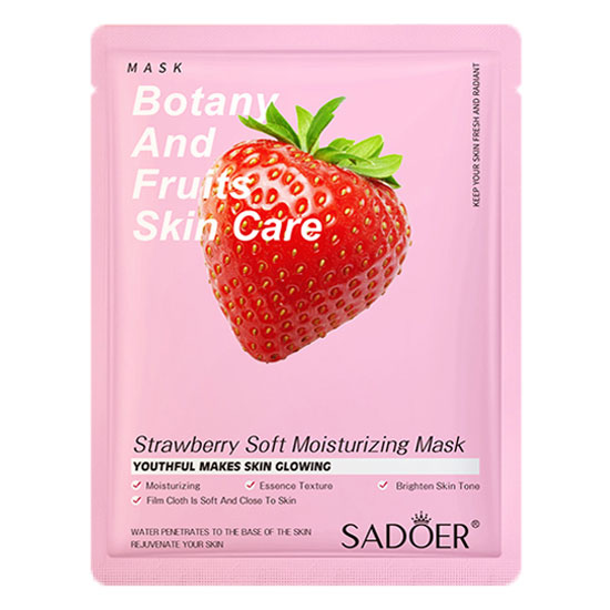 ماسک نقابی عصاره توت فرنگی سادور