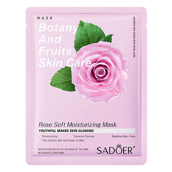 ماسک نقابی عصاره گل رز سادور