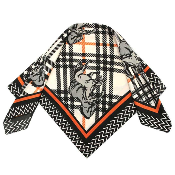 مینی اسکارف طرح اسب کد 6016