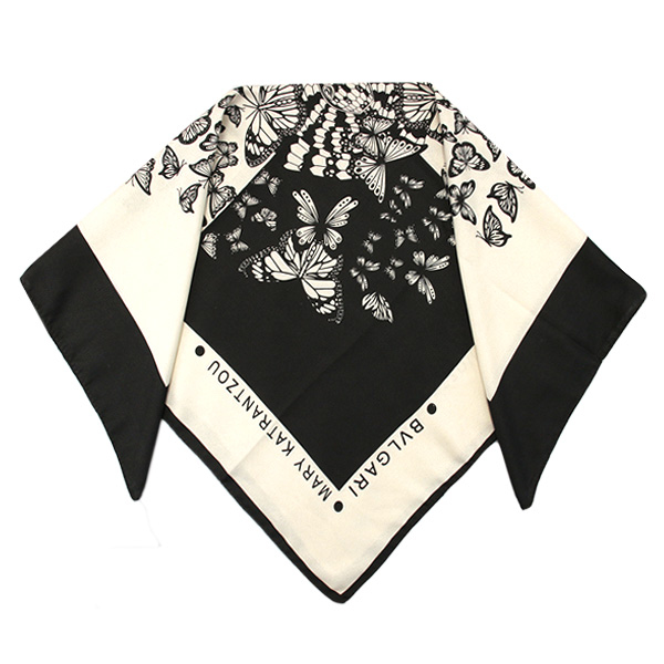 مینی اسکارف طرح پروانه بولگاری کد 6012