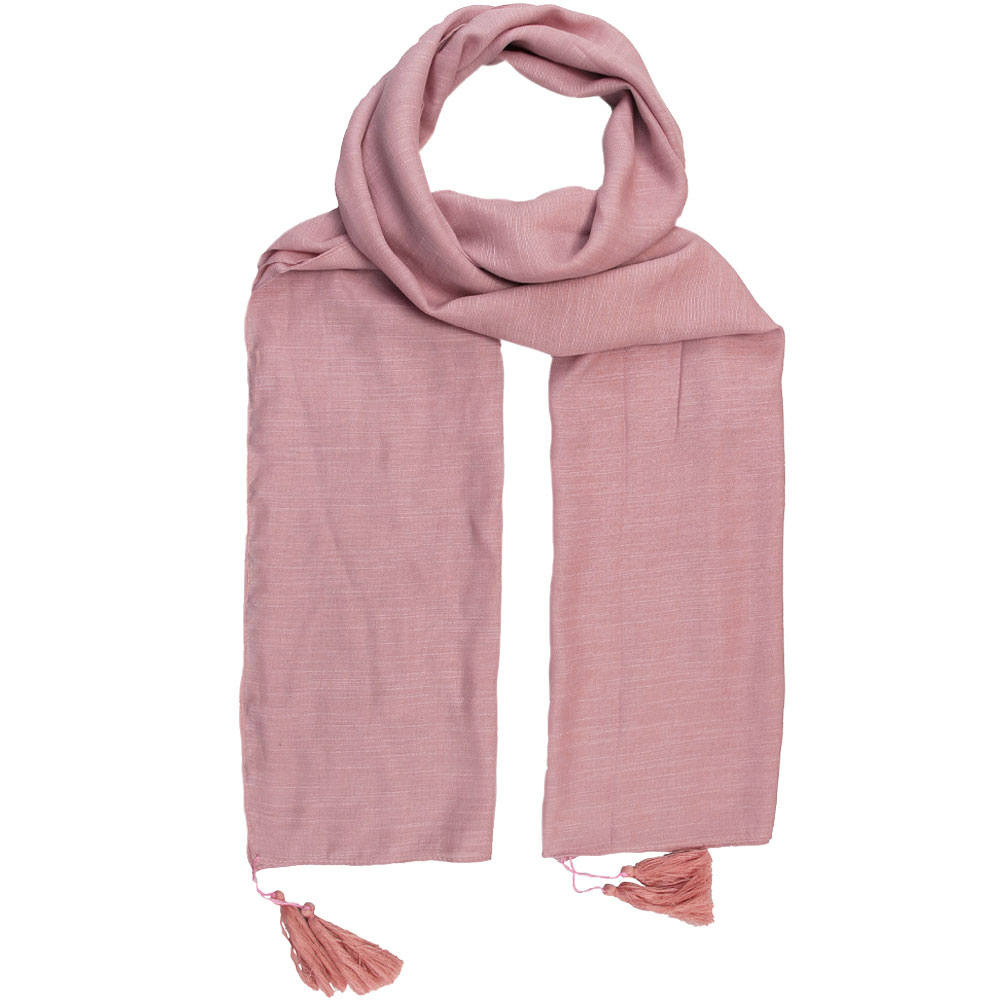 شال اسلپ منگوله دار رنگ صورتی کد 9012