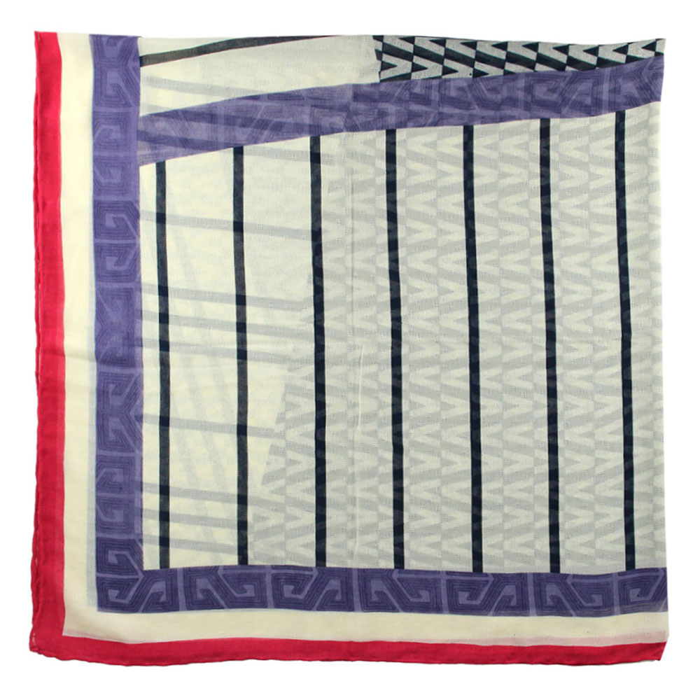 روسری گارزا ژاکارد طرح دار کد 14005