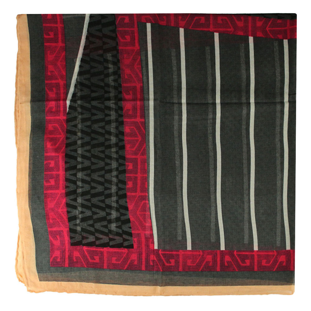 روسری گارزا ژاکارد طرح دار کد 14002