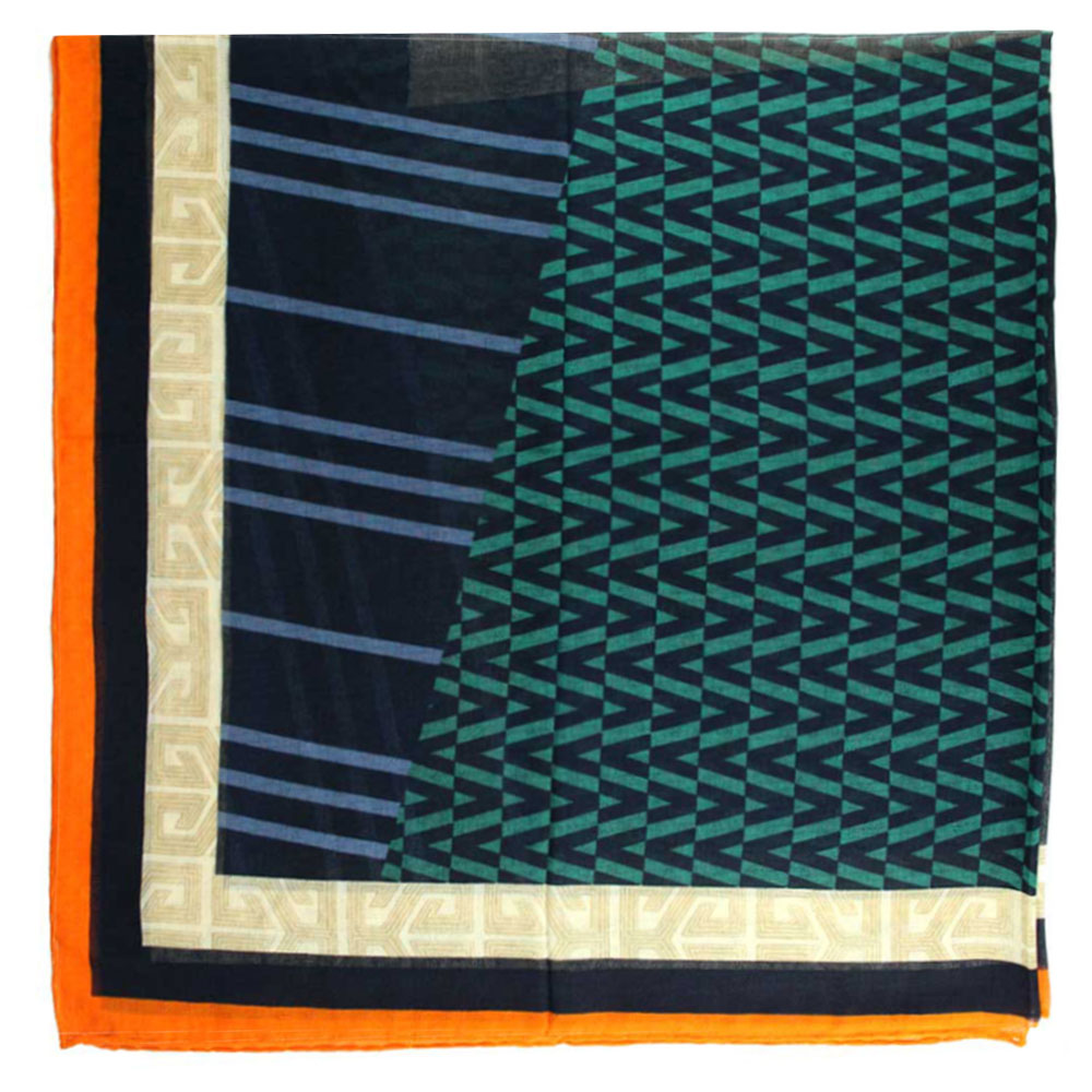 روسری گارزا ژاکارد طرح دار کد 14003