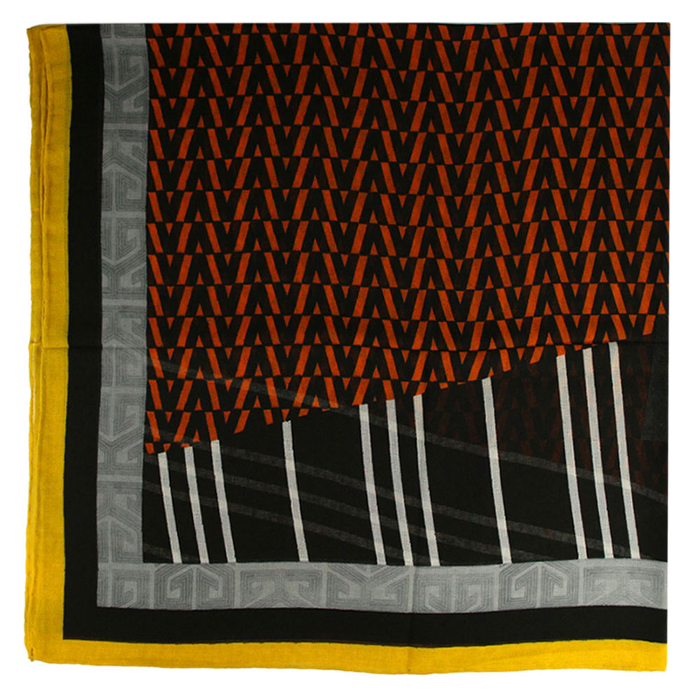 روسری گارزا ژاکارد طرح دار کد 14004