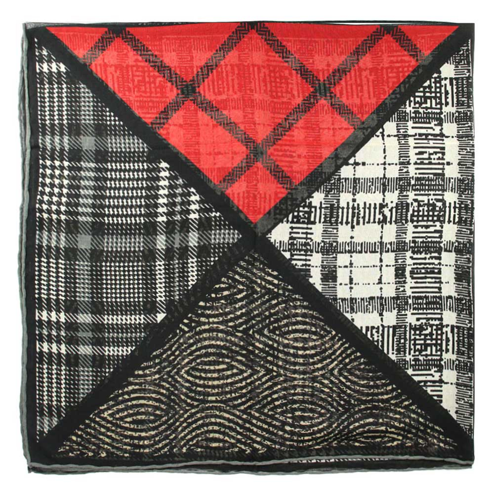 روسری گارزا ژاکارد طرح دار کد 15003