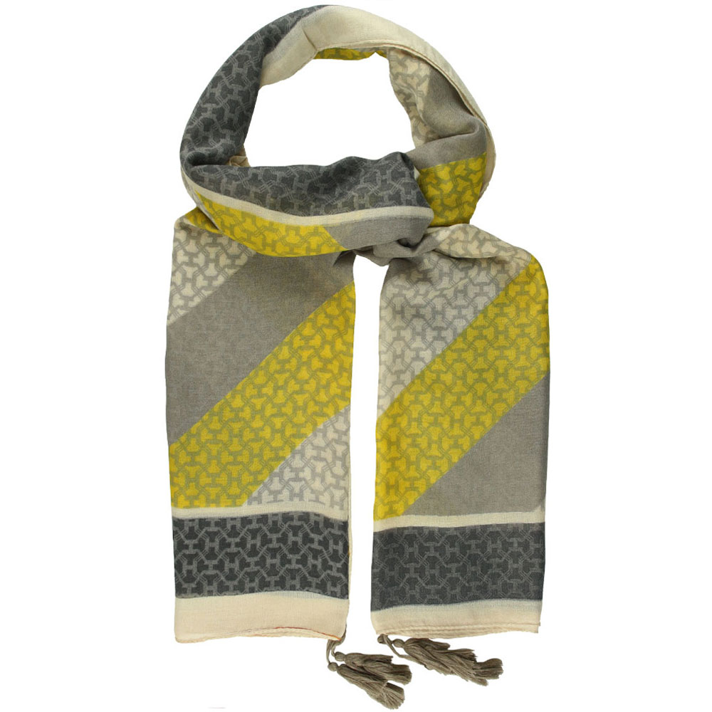 شال نخی طرح دار حاشیه دار کد 17006