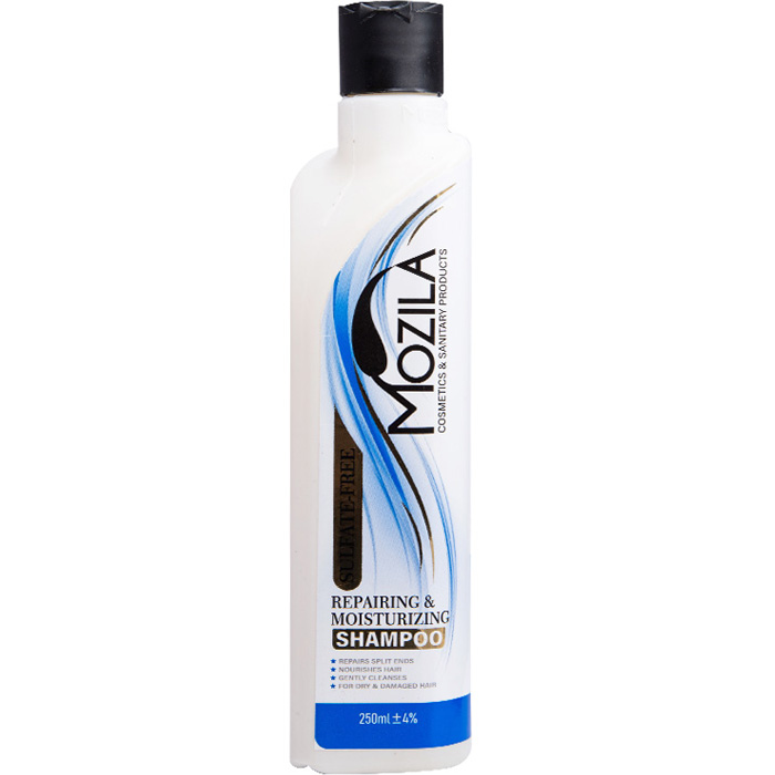 شامپو فاقد سولفات تقویت کننده و آبرسان مو موزیلا 250ml