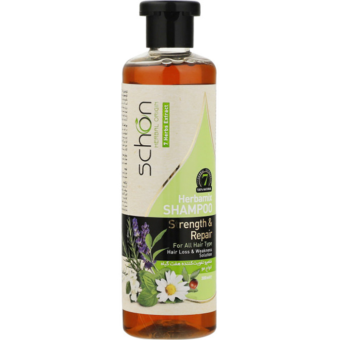 شامپو تقویت کننده هفت گیاه شون 300ml