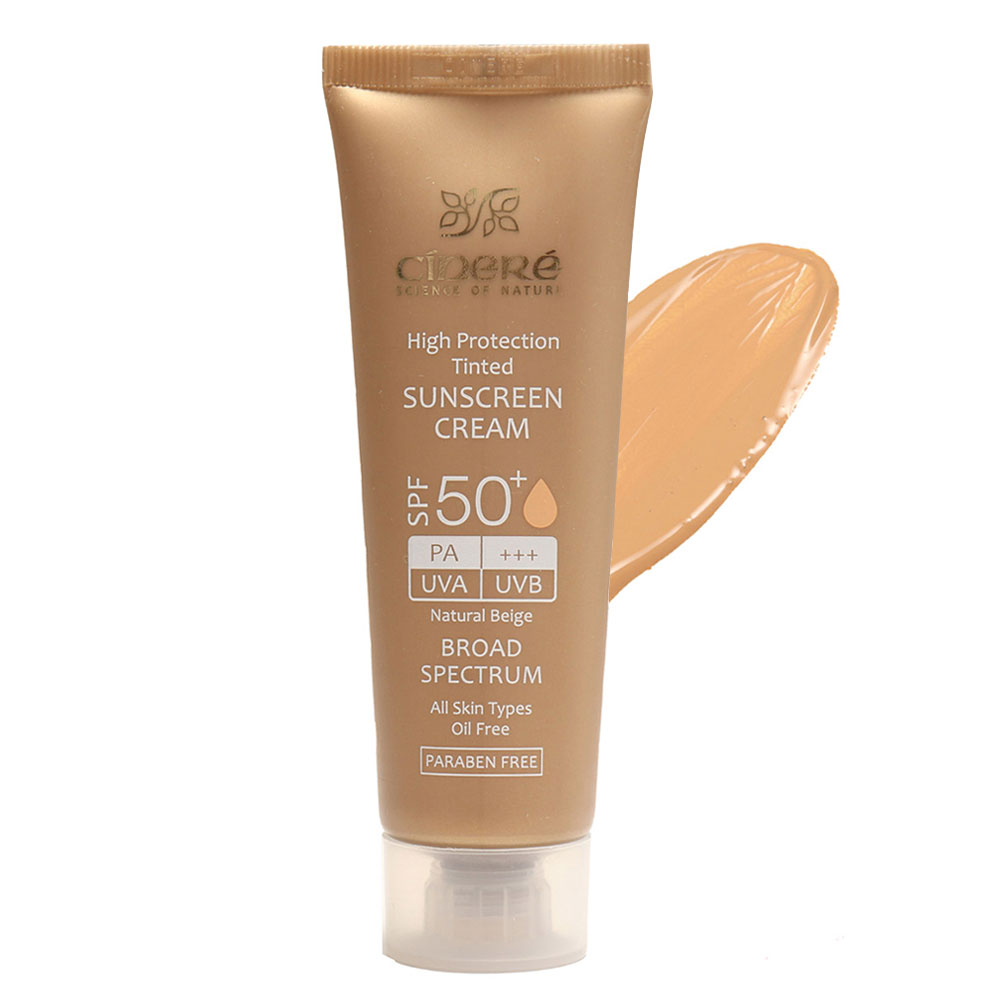 کرم ضد آفتاب رنگی سینره SPF50 