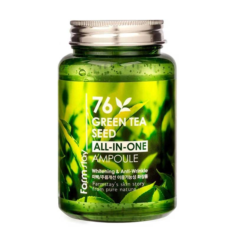 آمپول چند کاره روشن کننده و ضد چروک دانه چای سبز فارم استی 250ml