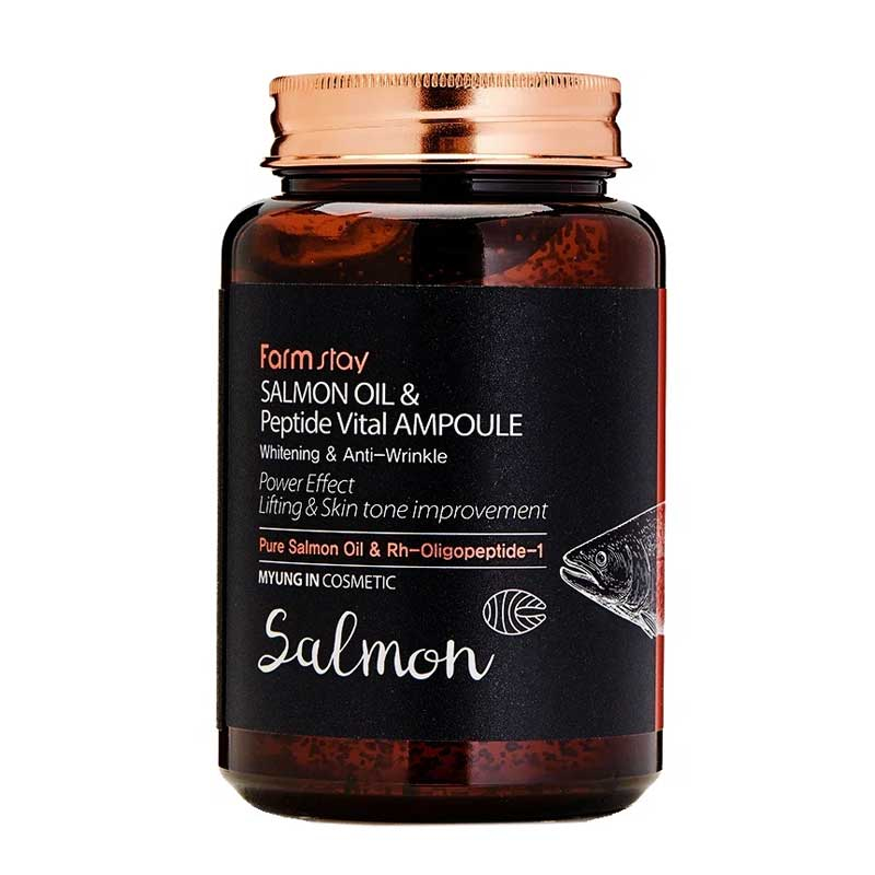 آمپول لیفتینگ و روشن کننده روغن ماهی سالمون فارم استی 250ml