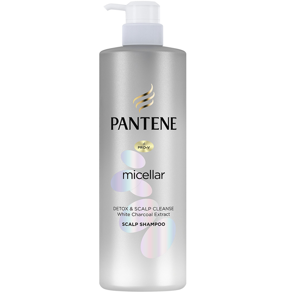 شامپو میسلار سم زدا و پاکسازی کننده پوست سر زغال پنتن 530ml