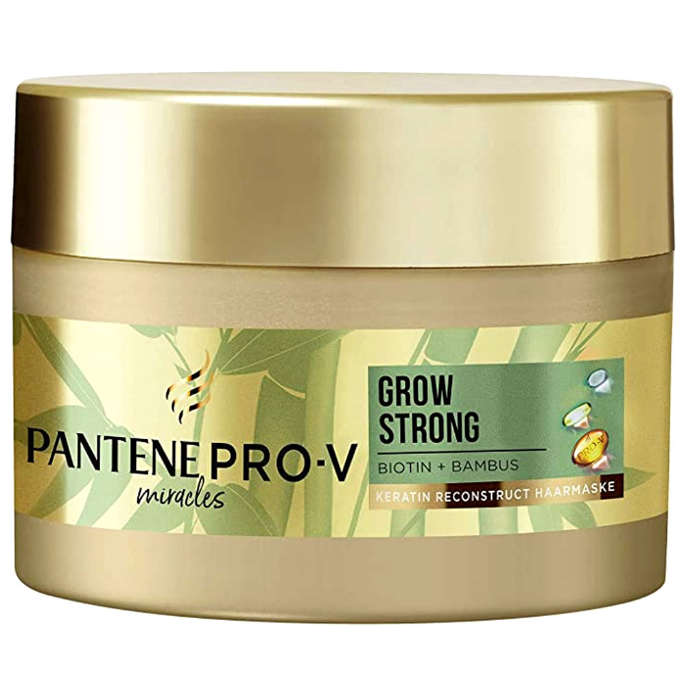ماسک مو عصاره بامبو و بیوتین Grow Strong پنتن 160ml