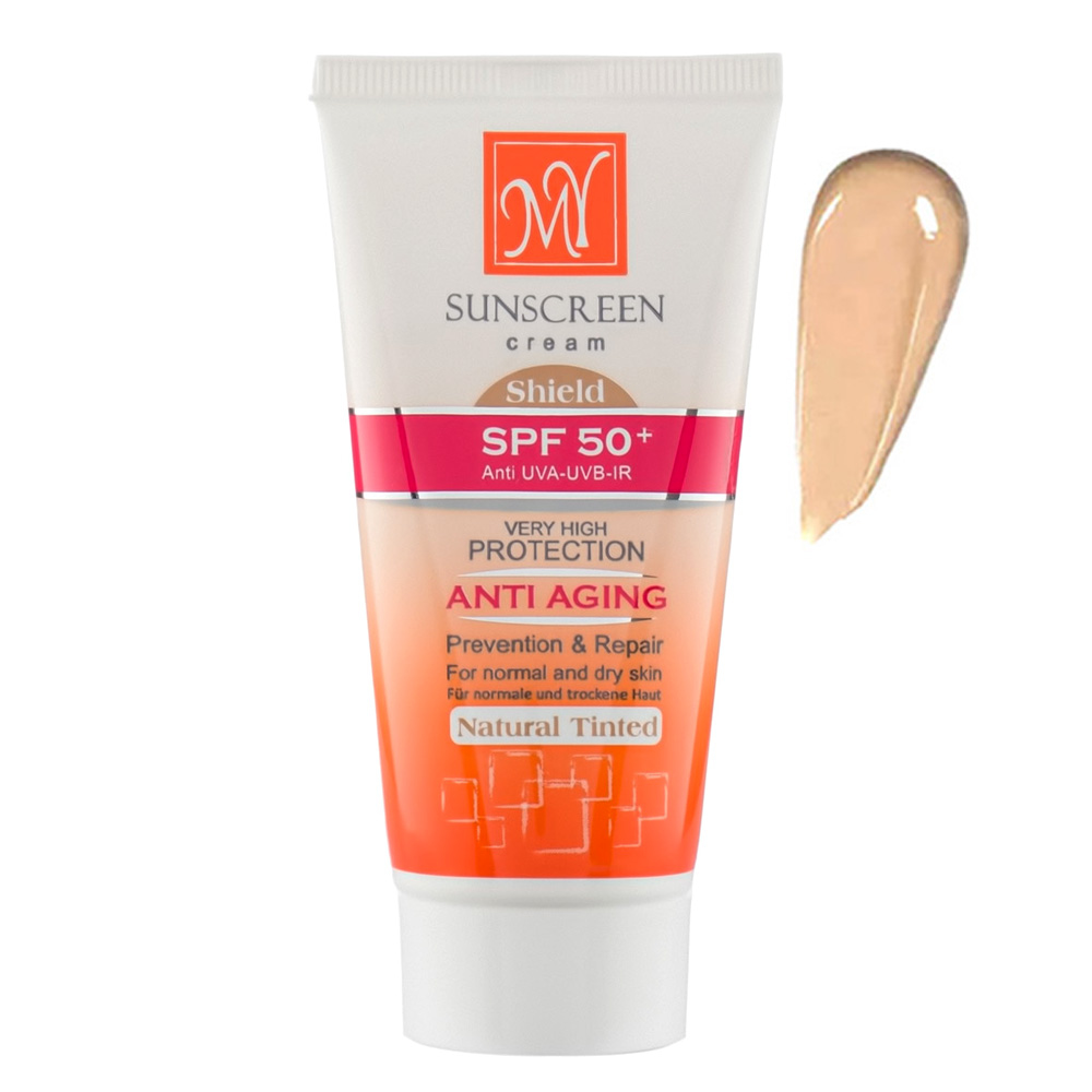 کرم ضد آفتاب ضد چروک رنگی پوست نرمال تا خشک SPF 50 مای 50ml