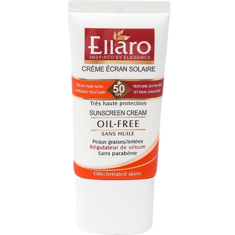 کرم ضد آفتاب بی رنگ پوست چرب SPF50 الارو 50ml