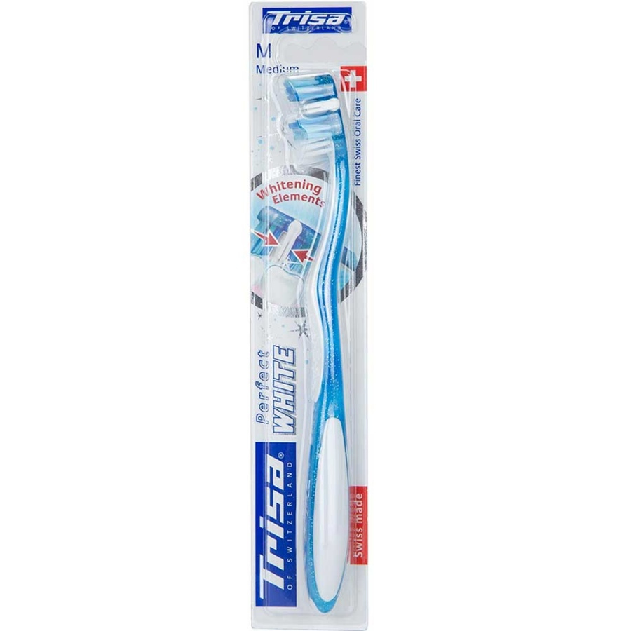 مسواک با برس متوسط Perfect White تریزا