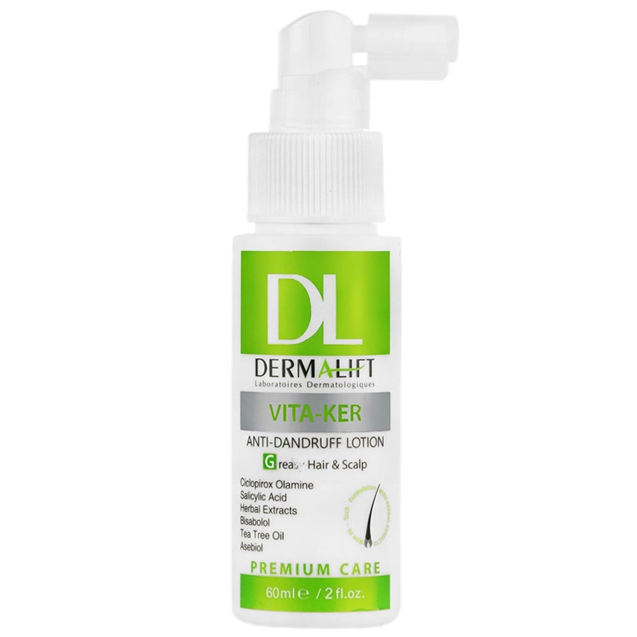 لوسیون موهای دارای شوره چرب ویتاکر درمالیفت 60ml