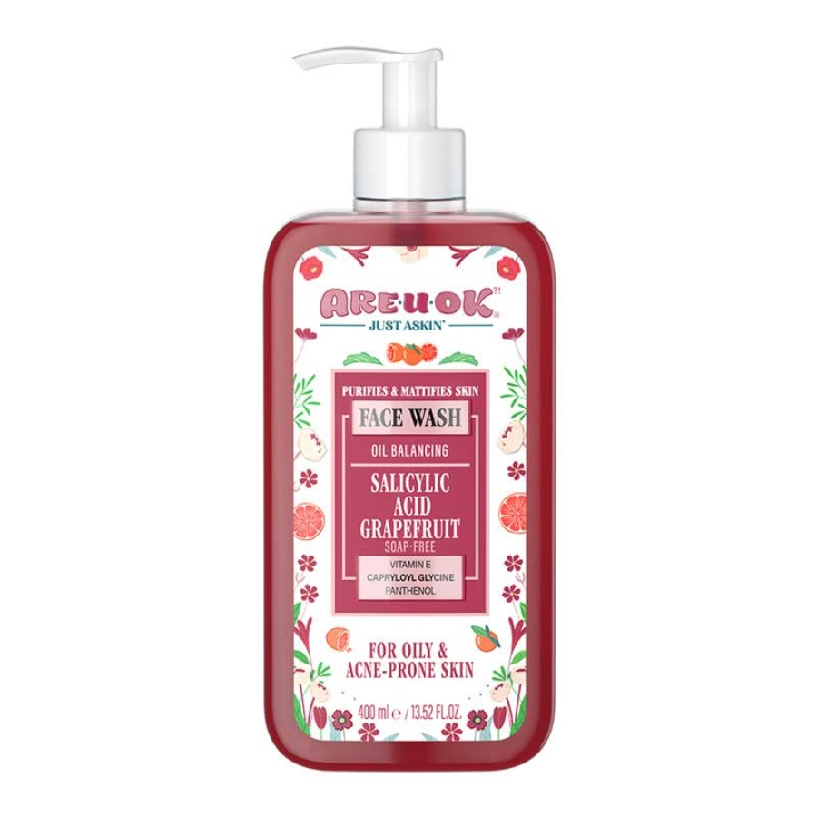 ژل شستشو صورت آر یو اکی پوست چرب و آکنه دار 400ml
