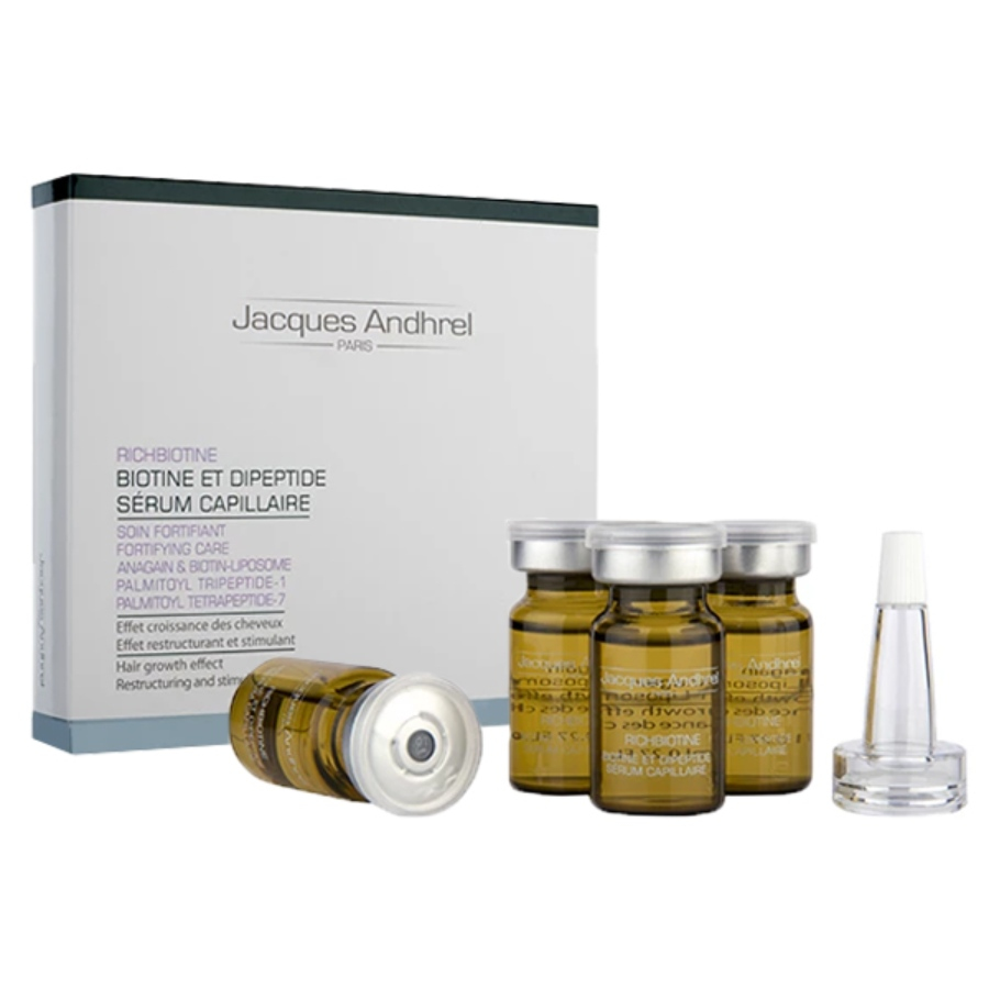 سرم تقویت کنند مو ژاک آندرل پاریس حاوی بیوتین و دی پپتید 10 عددی                 