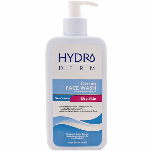 ژل کرم شستشو صورت هیدرودرم پوست بسیار خشک و حساس 350ml