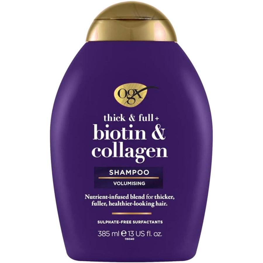 شامپو حجم دهنده مو بیوتین و کلاژن او جی ایکس 385ml