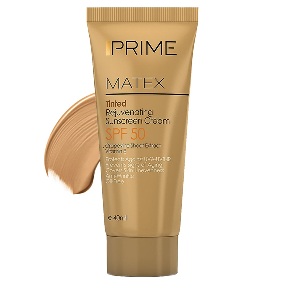 کرم ضد آفتاب رنگی جوان کننده SPF50 پریم 40ml