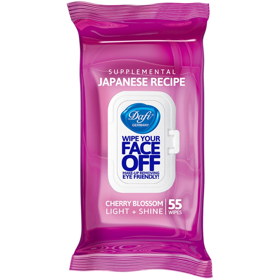 دستمال مرطوب پاک کننده آرایش دافی Face Off گیلاس ژاپنی 55 عددی