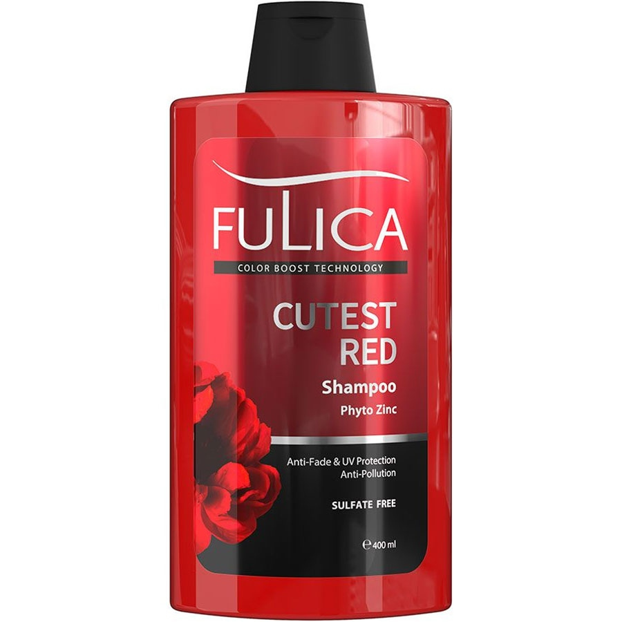 شامپو فاقد سولفات تثبیت کننده رنگ موهای قرمز فولیکا 400ml