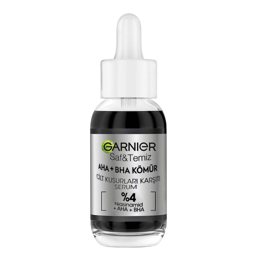 سرم لایه بردار زغال AHA+ BHA و نیاسینامید گارنیه 30ml