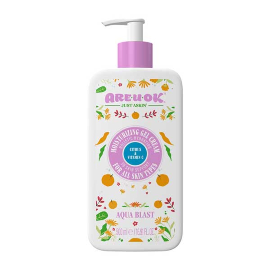 ژل کرم آبرسان آر یو اکی ویتامین سی و گریپ فروت 500ml