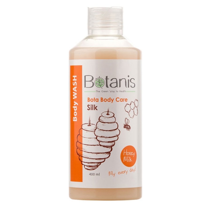 شامپو بدن شیر و عسل بوتانیس 400ml