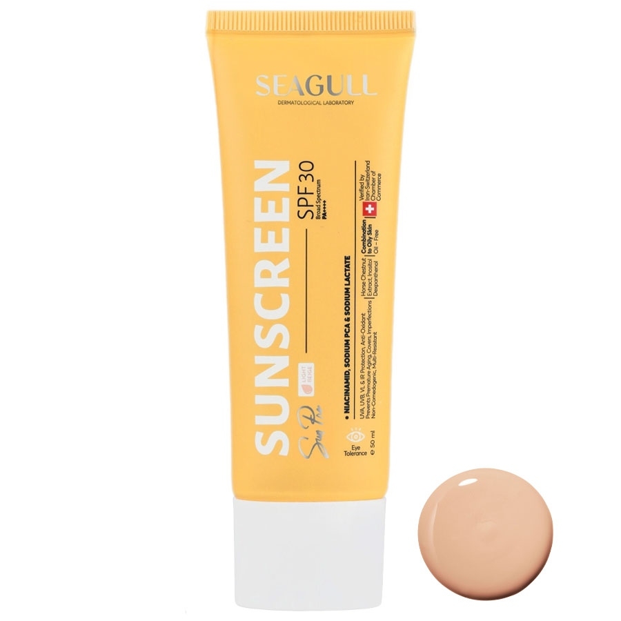 کرم ضد آفتاب رنگی فاقد چربی سی گل SPF30
