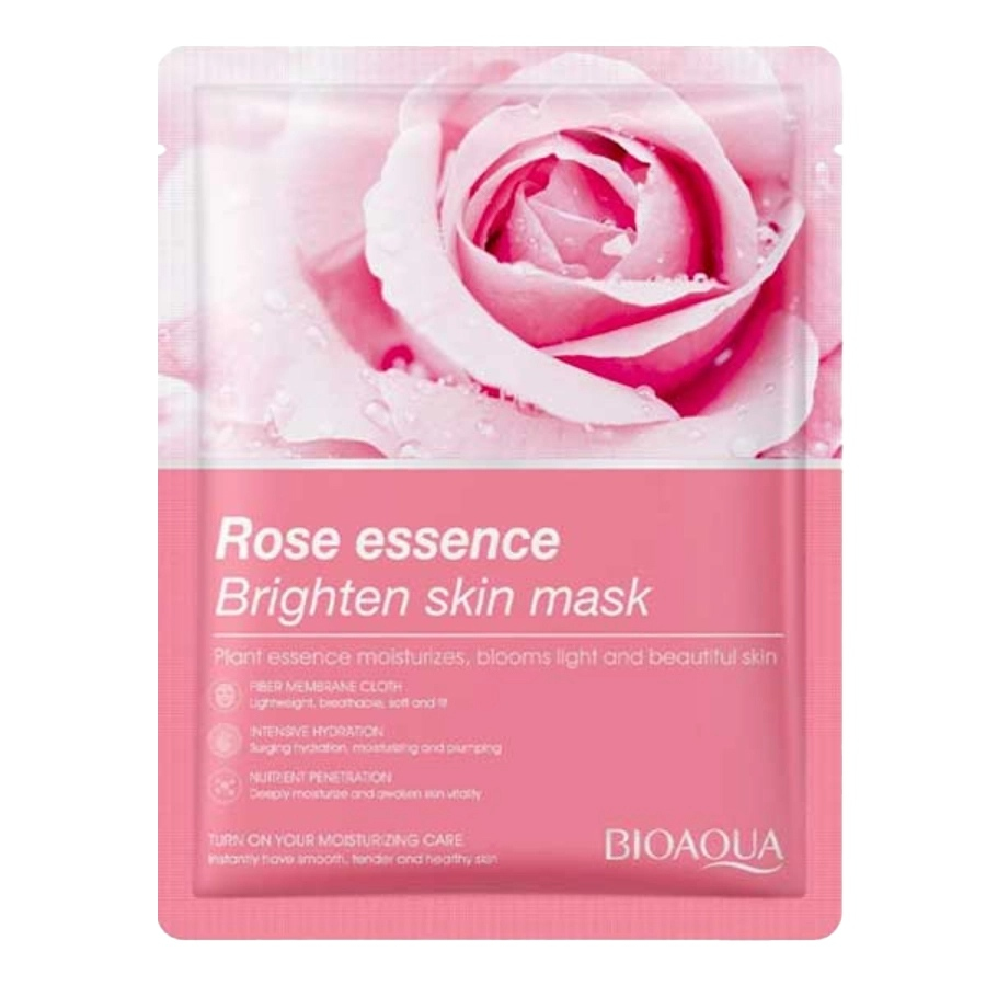 ماسک صورت روشن کننده بایوآکوا گل رز 25g