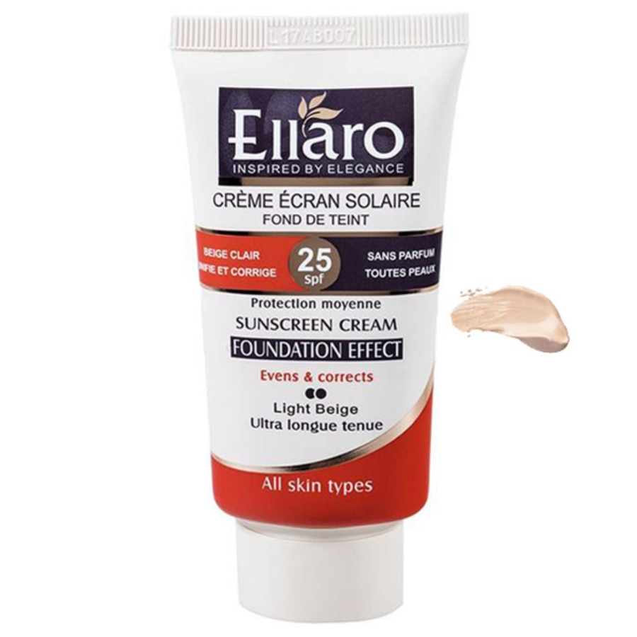 کرم ضد آفتاب رنگی انواع پوست SPF25 الارو 40ml
