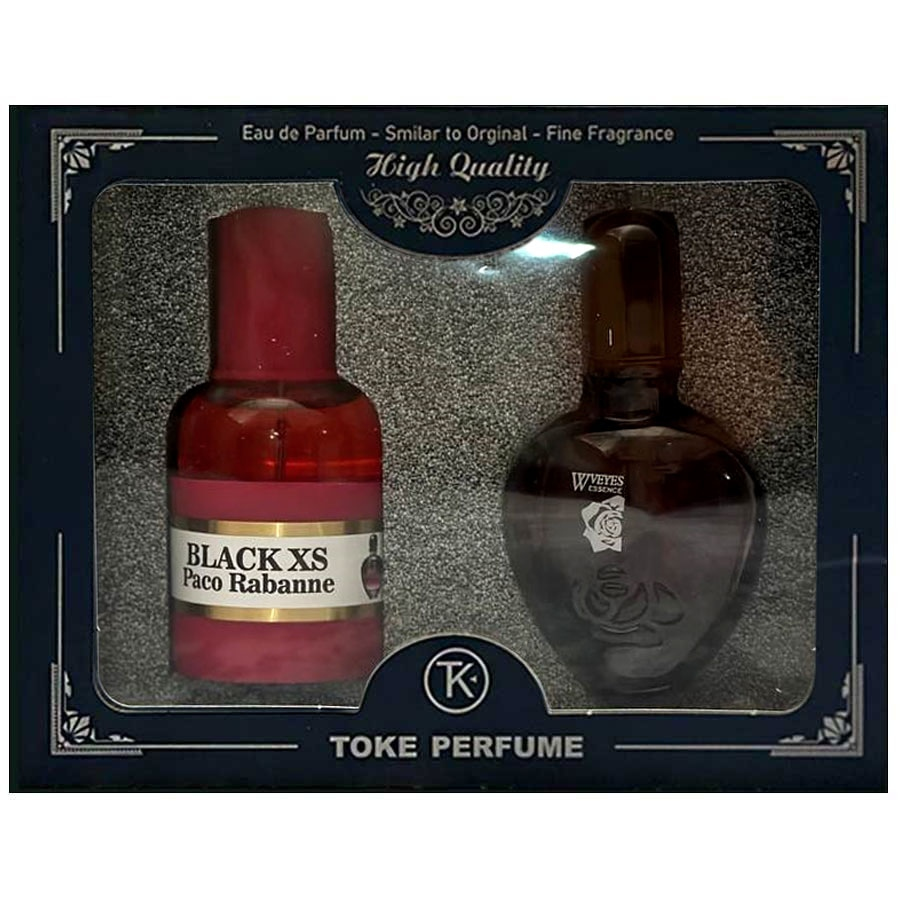 ست ادکلن و عطر جیبی زنانه توک مدل Black Xs Paco Rabanne  