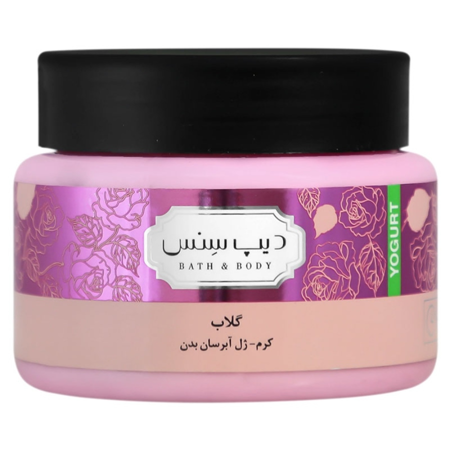 ژل کرم آبرسان بدن گلاب دیپ سنس