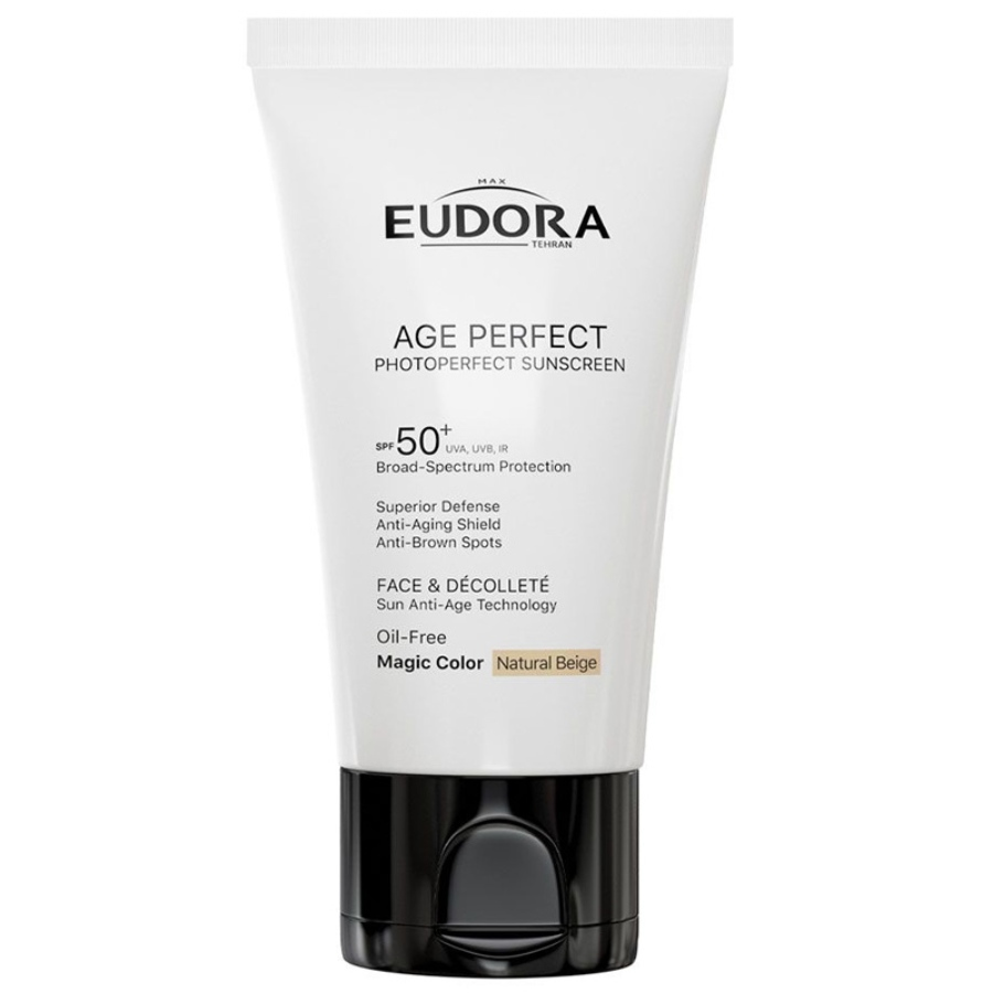 کرم ضد آفتاب رنگی ادورامکس Age Perfect بژ طبیعی SPF50 