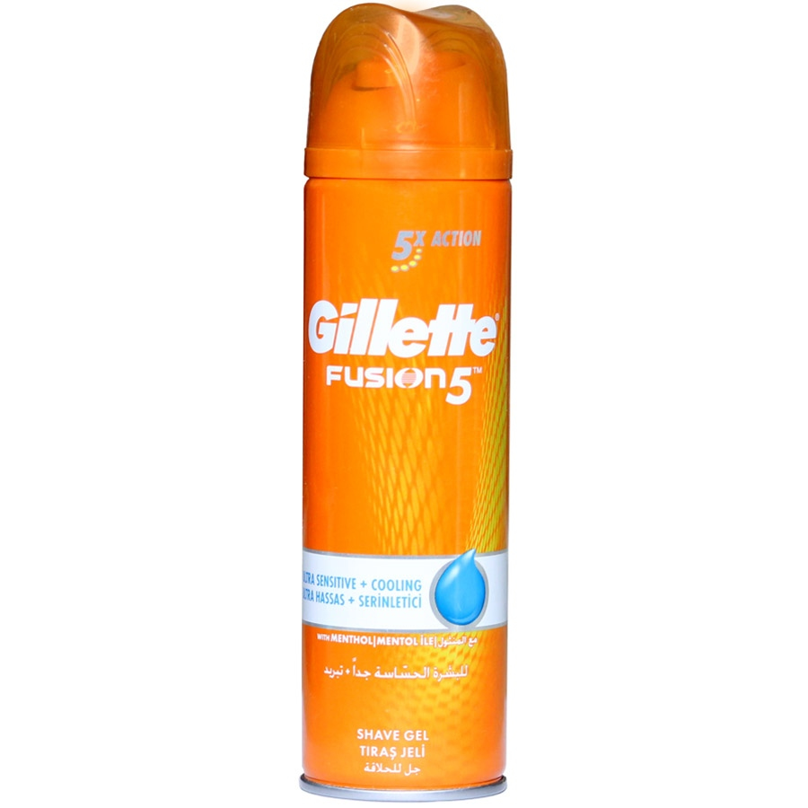ژل اصلاح پوست حساس Fusion5 ژیلت 200ml