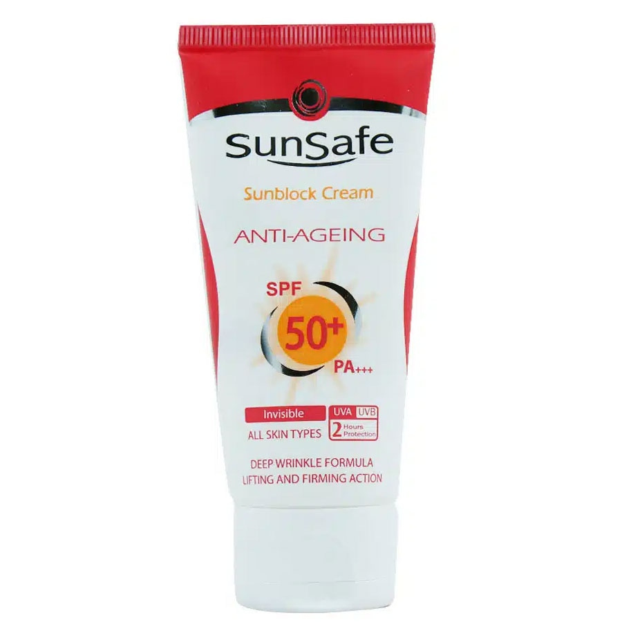 کرم ضد آفتاب ضد چروک سان سیف SPF50 