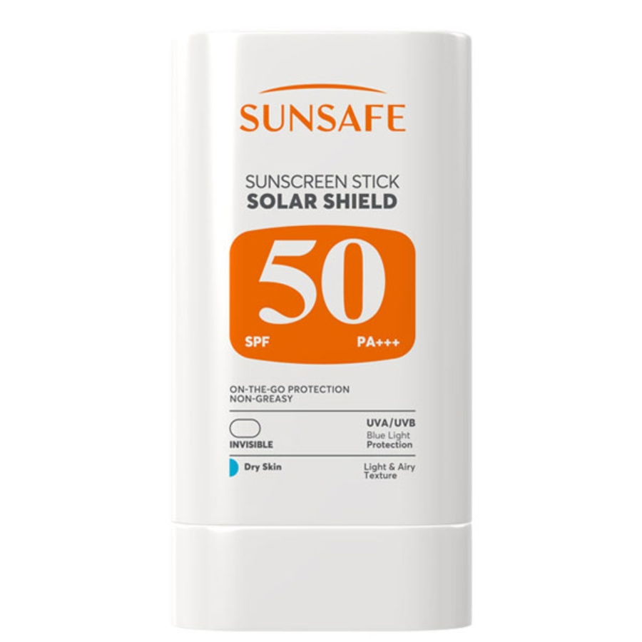 ضد آفتاب استیکی سولار شیلد سان سیف SPF50 مناسب پوست خشک‎