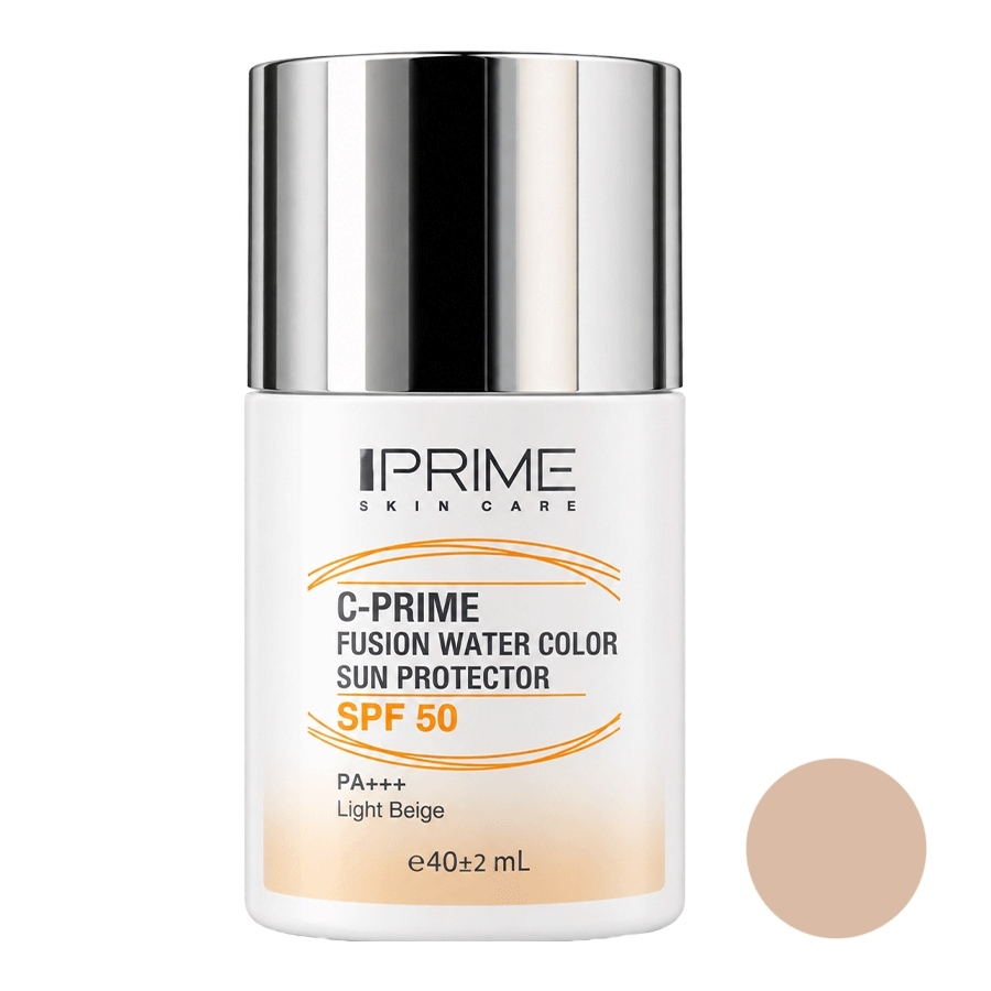 ضد آفتاب فلوئیدی رنگی ویتامین سی پرایم SPF50
