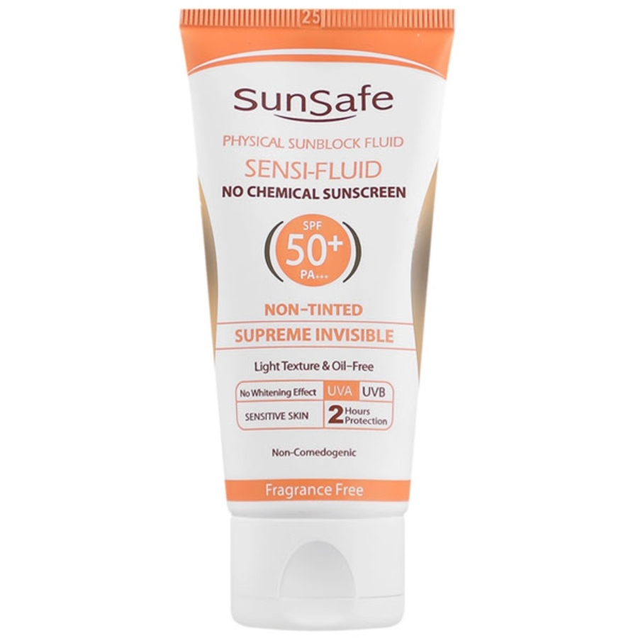فلوئید ضد آفتاب فیزیکال SPF50 سان سیف
