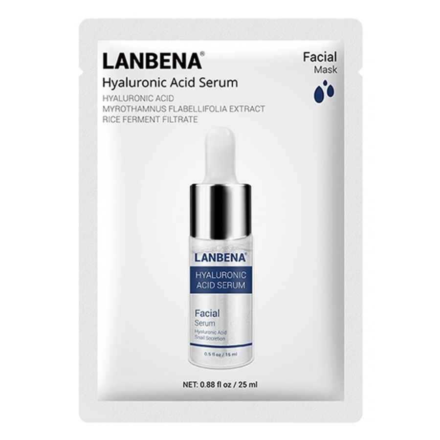 ماسک نقابی حاوی سرم هیالورونیک اسید لانبنا